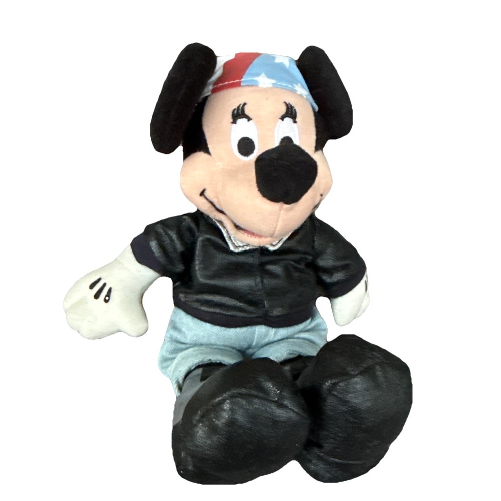 Disney Bean Bag Biker Mickey Mouse Plush‎